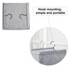 BOMEI PACK Grey Hanging Wardrobe Closet Organizer Shelves with 4
