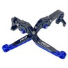 Blue Motorcycle Accessories Engrave Logo Brake & Clutch Levers Set