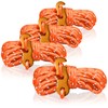 COM-FOUR® 4x guy ropes, each 4m for camping, reflective in