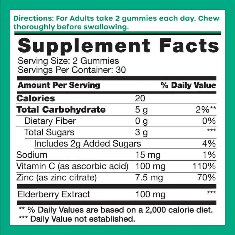 Vitamin world Defense Elderberry Immune Support Gummies