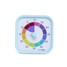 Time Timer MOD - Home Edition - Rainbow Wheel - Individual Sized 60 Minute Visual Countdown Timer with 5 Minute Color Segments for Kids, Toddlers, Students, with Silent Operation (Multicolor)