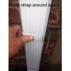Downspout Straps ALUMINUM WRAP AROUND RAIN GUTTER DOWNSPOUT STRAPS 2x3