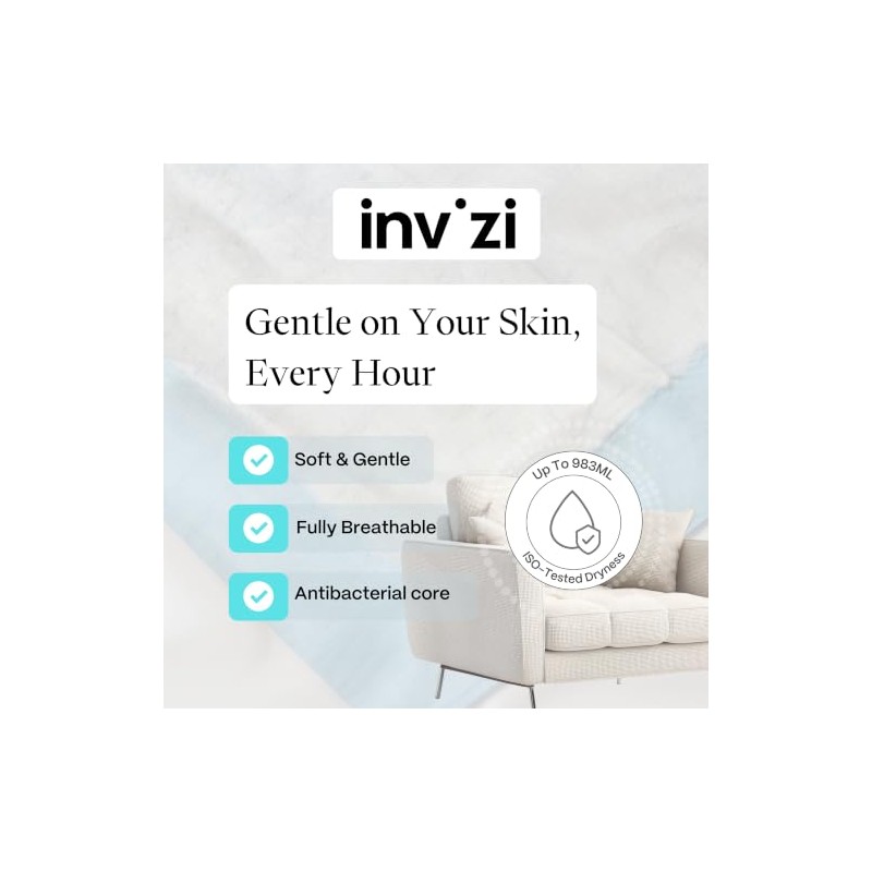 Invizi Waterproof Protector 60x60cm – Disposable Furniture & Chair Protector