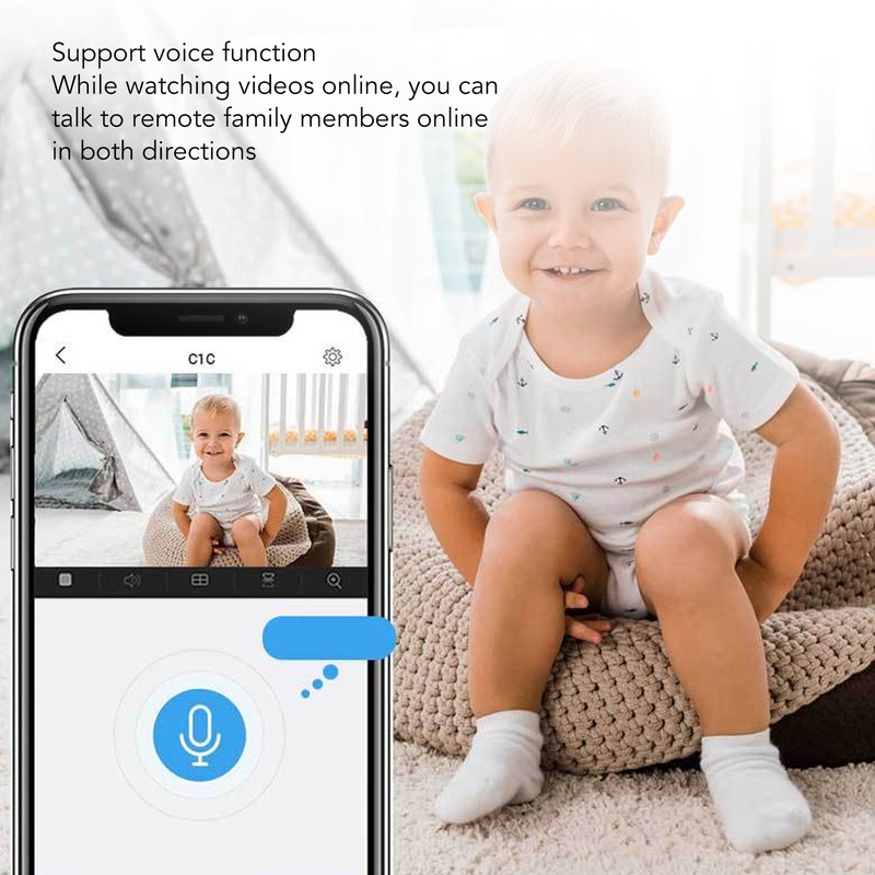 2K Wireless Surveillance Camera Night Vision Smart Remote Monitor Voice