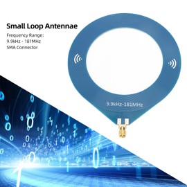Small Antennae with SMA Connector, 9.9KHz to 181MHz BB Loop Antennae, Donut Broadband Antenna, Compact Portable Antenna for Hiking Outdoor Camping (External Thread Inner Hole)