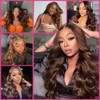 Tiwugi Chocolate Brown Lace Front Wig Pre Plucked 13x6 Body