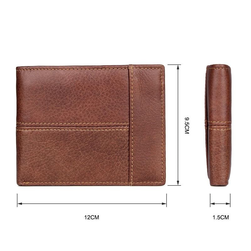 Katotey Men RFID Blocking Bifold Wallets Soft Genuine Leather, Mens