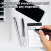 10pcs Mini Black Pocket Notepad Holder Set, Small Notebook Holder