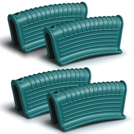 Patelai 4 Pcs Silicone Assist Hot Pan Handle Holder Pot Handle Covers for Cast Iron Skillets Holder Sleeve Nonslip Heat Resistant Pan Cover for Enameled Griddles Casserole Frying Cookware (Green)