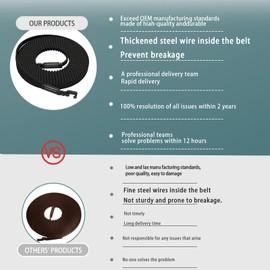 2024 Upgrade 41A5434-14 Garage Door Opener Belt Drive Replacement 41A5434-14A Garage Door Belt for 10 ft Garage Door 305" Formula 1 Belt Assembly Compatible with Liftmaster Chamberlain 2 Year QA