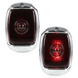 G-PLUS Tail Lights Assembly Rear Lamps Compatible with Chevy First Series Pickup Truck 1942-1953 Right & Left Side Red
