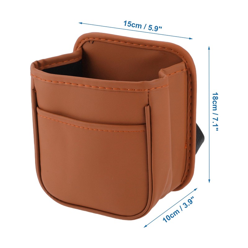 A ABSOPRO Car Trash Can Portable and Hanging 5.9" Length