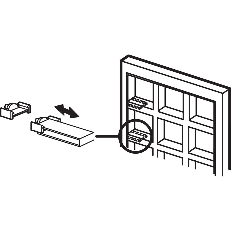 Prime-Line L 5839 Clear Plastic Window Grid Retainer Clips (6