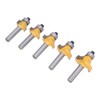 5 Pcs Round Over Router Bit 8mm Shank Carbide Corner