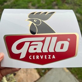 Gallo Guatemala Cerveza Decal For Car or Truck Window (different sizes) - Size (inches): 9x9 in