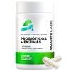 AMARTE LABS Probióticos 5-en-1, con Enzimas Digestivas, Prebióticos, Glutamina y