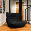 Big Joe Roma Bean Bag Chair, Black Smartmax, Durable Polyester