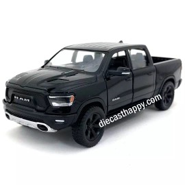 Kinsmart 2019 Dodge Ram 1500 Pick Up Truck 1:46 Scale Diecast Model Black by Kinsmart