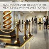 6PCS Gold Braided Rope - 5FT Elegant Rope for Stanchion