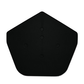 1 x Black Klober Universal Apex End Cap - Uni-Dry or Uni-Click - Mortar Free end Tile for Gable/Apex Roof.