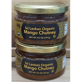 Trader Joe Sri Lankan Organic Mango Chutney 8.5oz 241g (Two Jars)