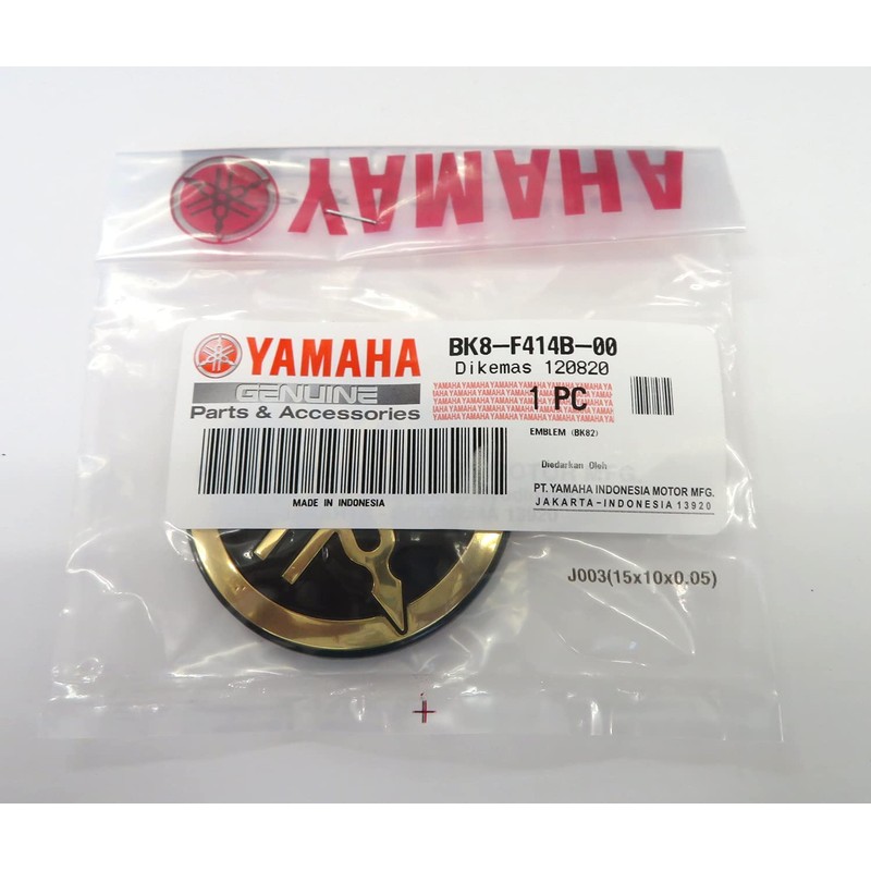 Yamaha Genuine Yamaha Tuning Fork Logo Emblem Sticker Aluminum Coating