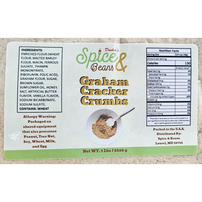 DSB Graham Cracker Crumb - Perfect for Baking and Toppings