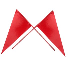 WOONEKY Pcs Solid Iron Stick Flag Shot Put Flag for Outdoor School Games Easy to Insert into Ground and Reusable