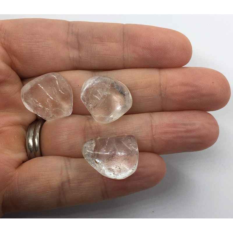 Clear Quartz Small Tumble Stones - 5 Pc