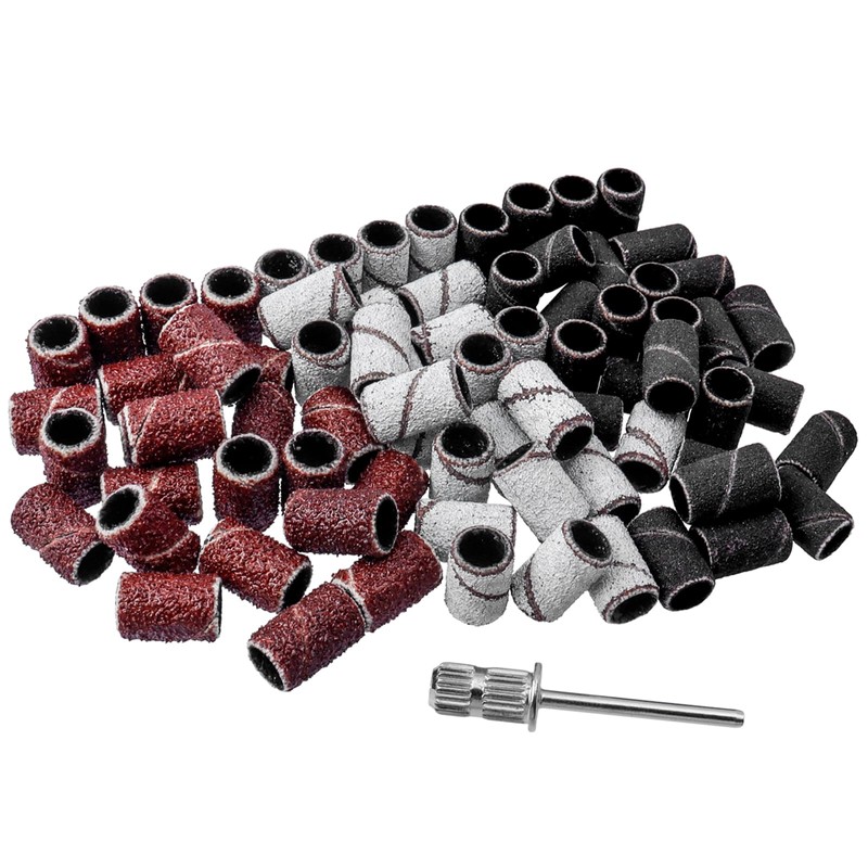 Bestgle 75pcs Sanding Band 80# 120# 180# Nail Machine Bit