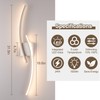 Sovinzert Hardwired 3000~6000K Modern Wall Sconce, 31.5IN Silver LED Wall