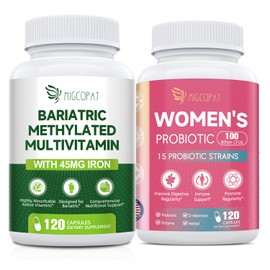 Migcopat Probiotics for Women & Bariatric Multivitamin with Iron Bundle