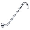 Shower Head Extension Arm with Flange，17 Inch Uvish Stainless Steel
