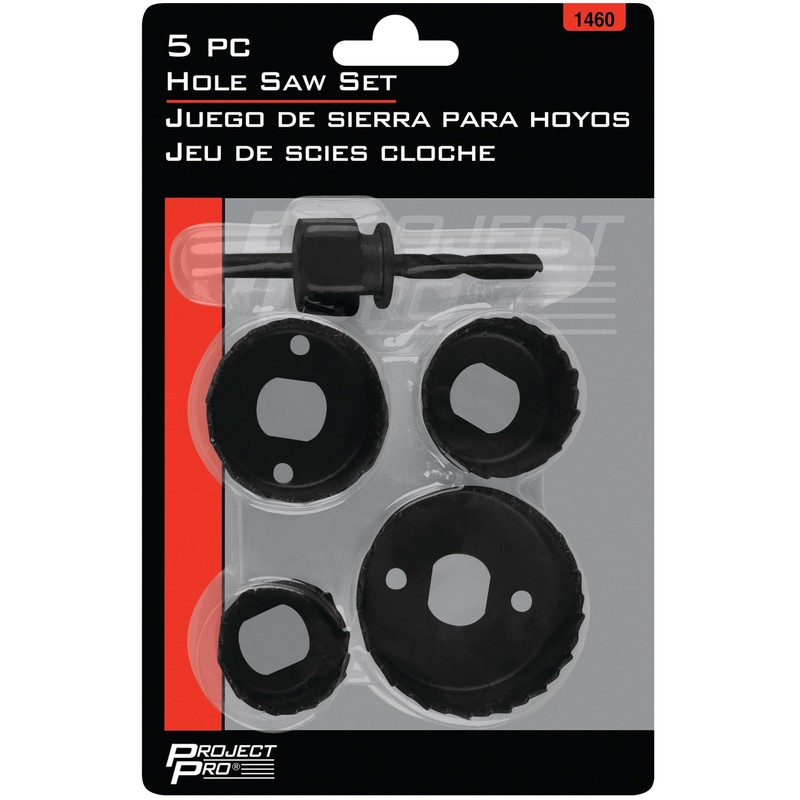 Performance Tool 1460 Interchangeable Arbor with Four Hole Saw Sizes: