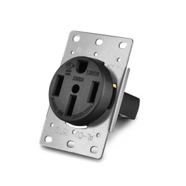Aweking UL Listed 50 Amp 50A Power Receptacle Outlet NEMA 14-50R,Industrial Power,125 Volt,250 Volt,nema 14-50r Receptacle,Straight Blade,Flush Mounti
