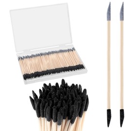 100 Pcs Sanding Sticks, Double End Matchsticks Fine Detailing Polishing Stick with Storage Box for Plastic Models Wood Hobby Woodworking, 120/280 Grit