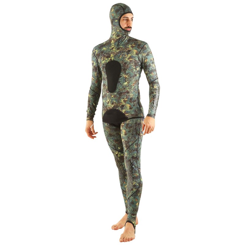 SEAC Pirana Lycra Camouflage Jumpsuit - Use Alone or Over