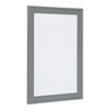 DesignOvation Bosc Decorative Framed Magnetic Dry Erase Board, Gray, 18.5x27.5