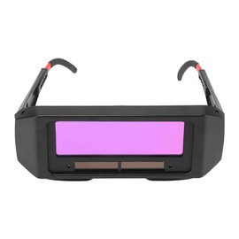 Tissting Gafas de Soldadura con Oscurecimiento Automático Solar, Gafas Protectoras de Seguridad para Soldar de 5,9 X 5,1 Pulgadas con Correa Negra, Gafas para Corte de Soldadura de Acero