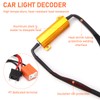 2 Pieces LED Headlight Decoder H7 50W 8ohm Car Load