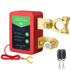 Csyibeielec Kill Switch for Car - 12V Remote Battery Disconnect Switch Smart Voltage Car Battery Kill Switch for Vehicle, RV, ATV, Truck, Boat (No LED)