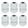 sourcing map 6Pcs NPT 1/4" Nylon Cable Glands, Waterproof Cord