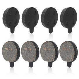 Bike Brake Pads, 4 Pairs Electric Scooter Brake Pad 10 Inch Bicycle Disc Semi Metal Brake Pads Replacement for Electric Scooter