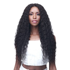 BOBBI BOSS Bobbi Boss Bundle Unprocessed Human Hair 5inch Hand-Tied HD Lace Part Closure Wet N Wavy Pineapple Curl (10inch-16inch) ([12inch], NATURAL)