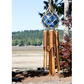 Cohasset 270 Glass Ball Wind Chime, 6-Inch, Full Blue