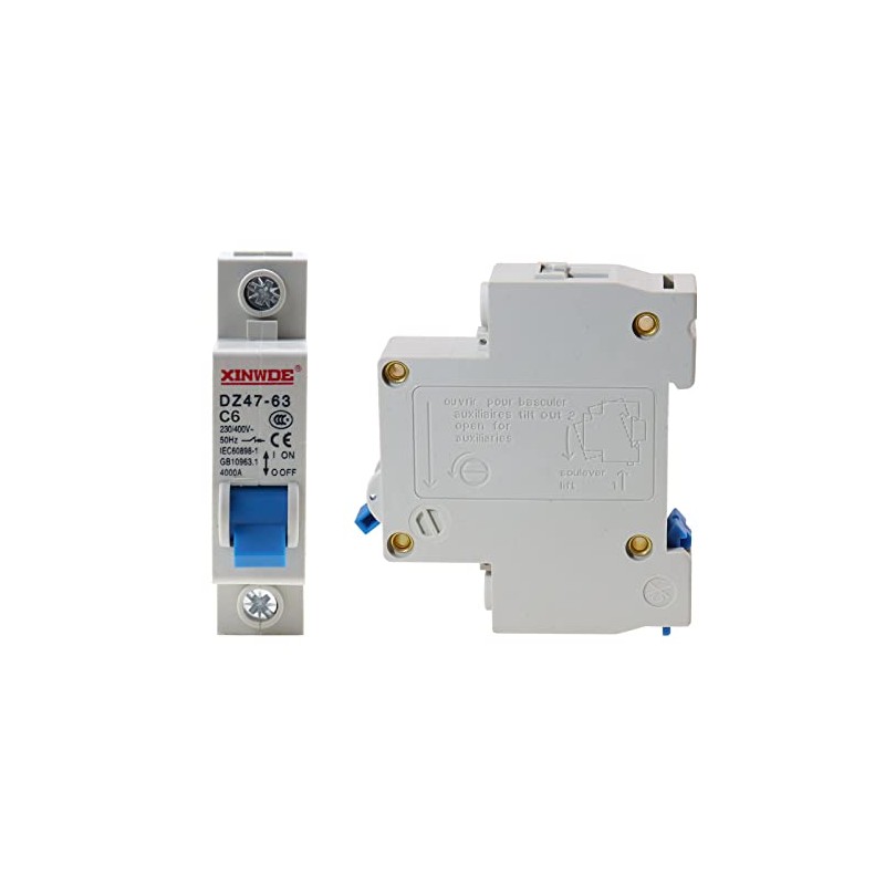 RKURCK 1 Pole 230/400V Low-voltage Miniature Circuit Breaker 6A Din