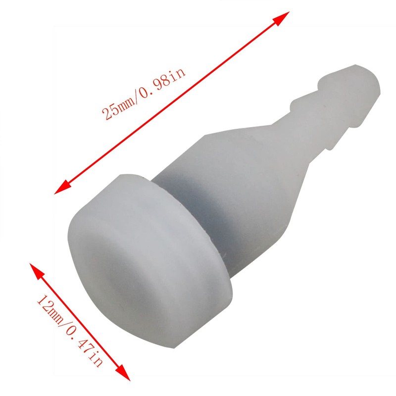 CHENJIN Fuel Line Vent Breather 10PCS White Plastic Fuel Line