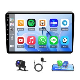 4G+64G 9Inch HD Touch Screen Car Stereo Radio for Dodge Dart 2012-2016, Android 13 Double Din Car Radio Receiver w/Carplay Android Auto,GPS Navigation,Bluetooth5.0, FM/RDS, SWC,Backup Camera Mic