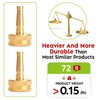 CHEERWATER Solid Brass Jet Sweeper Hose Nozzle, Water Hose Sprayer