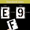 mohito Numbers Letters Large Alphabet Stencil, 42 Pieces Letter Stencil,